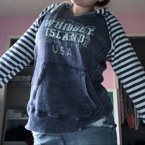 Striped Whidbey Island hoodie